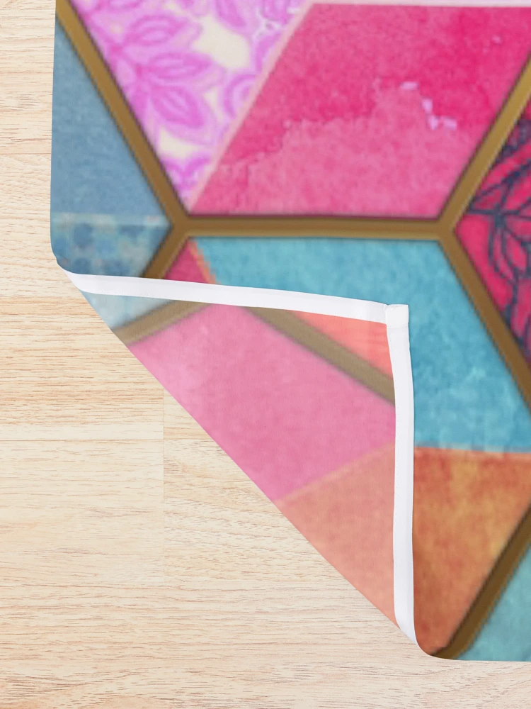Society6 ケース Crystal Bohemian Honeycomb Cubes - colorful Crystal Bohemian Honeycomb Cubes - colorful hexagon pattern