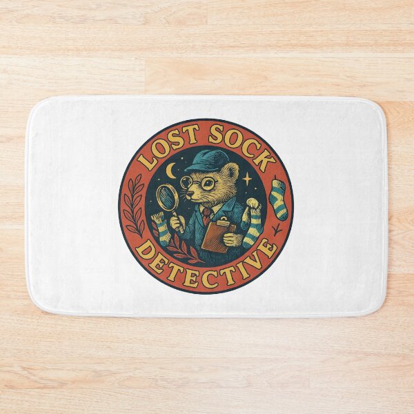 Item preview, Funny Sock Mystery Mouse Detective designed and sold by Shoot-The-Moon.