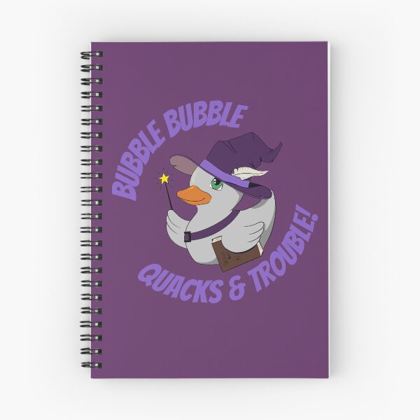 Item preview, Bubble, Bubble, Quacks and Trouble – Funny Witch Duck Halloween Design designed and sold by Fireborne Studio.