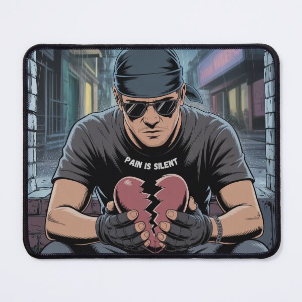 Item preview, Pain Is Silent - Sensitive gangsta tee designed and sold by Oommen Studio .