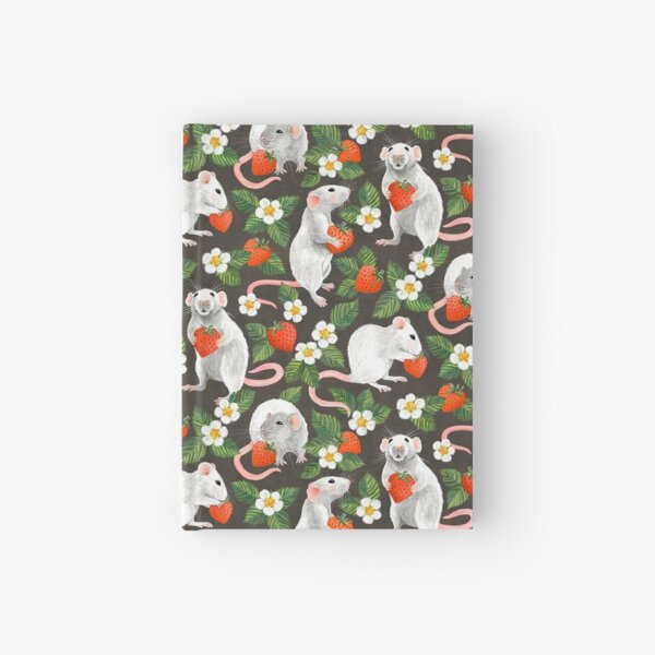 Item preview, Rats Love Strawberries on vintage dark brown designed and sold by micklyn.