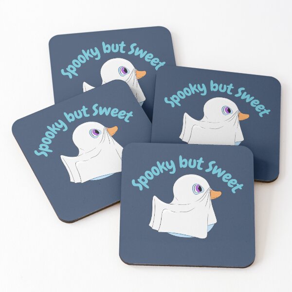 Item preview, Spooky but Sweet – Cute Ghost Rubber Duck Halloween Design designed and sold by Fireborne Studio.
