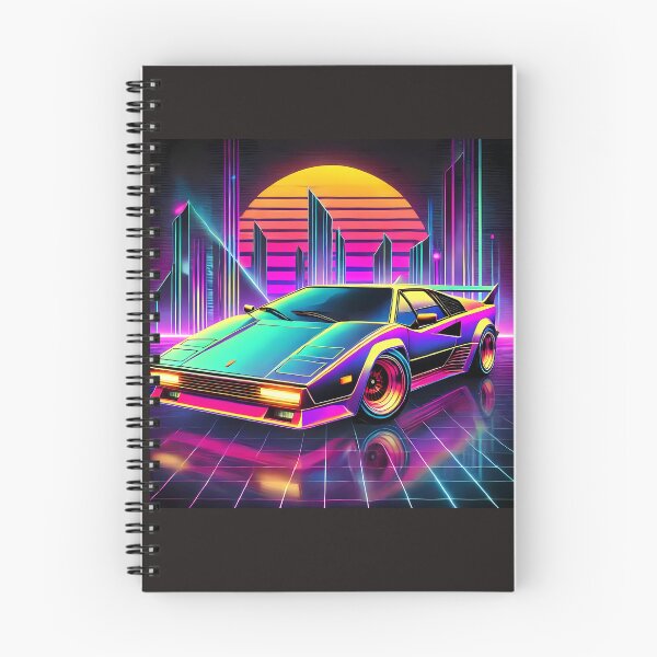 Item preview, 80s Synthwave Retro Car – Neon City Outrun Aesthetic by Marcinkowski-Studio designed and sold by Marcinkowski-studio .