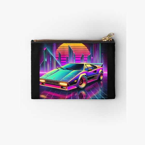 Item preview, 80s Synthwave Retro Car – Neon City Outrun Aesthetic by Marcinkowski-Studio designed and sold by Marcinkowski-studio .