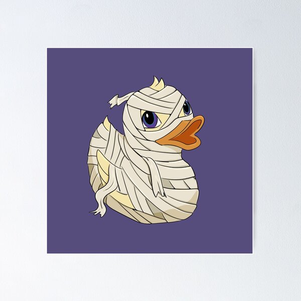 Item preview, Mummy Rubber Duck – Cute Halloween Duck Art designed and sold by Fireborne Studio.