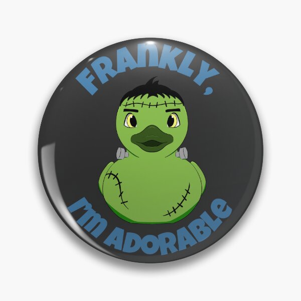 Item preview, Frankly, I’m Adorable – Funny Frankenstein Rubber Duck Halloween Design designed and sold by Fireborne Studio.