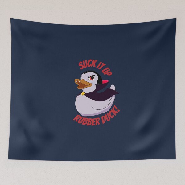 Item preview, Suck It Up, Rubber Duck – Funny Vampire Ducky Halloween Design designed and sold by Fireborne Studio.