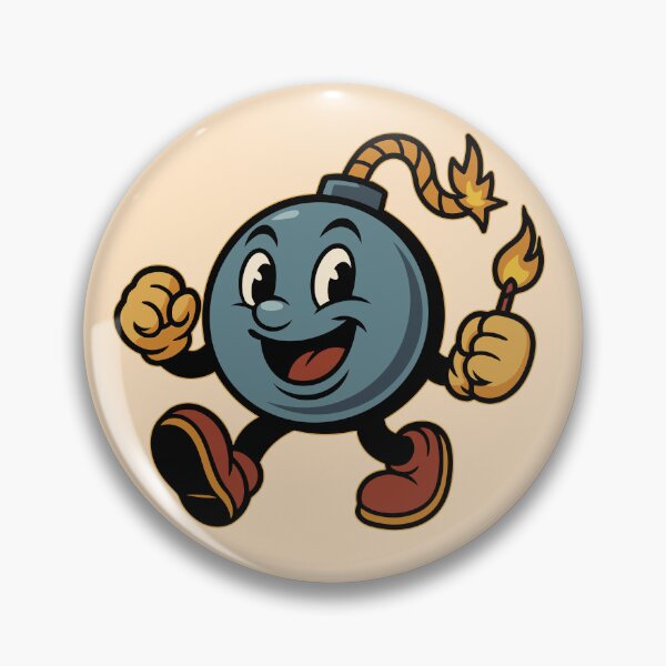 Item preview, Happy Walking Bomb – Retro Comic Style Explosion designed and sold by Hadrion.