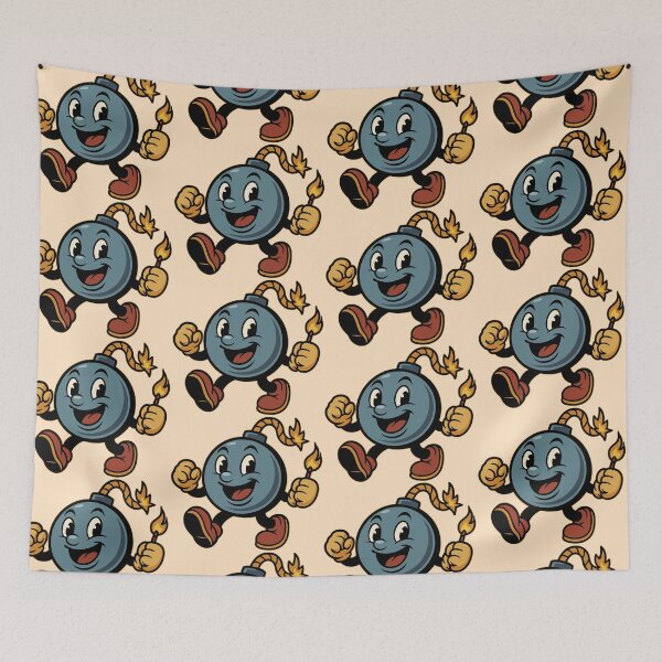 Item preview, Happy Walking Bomb – Retro Comic Style Explosion designed and sold by Hadrion.