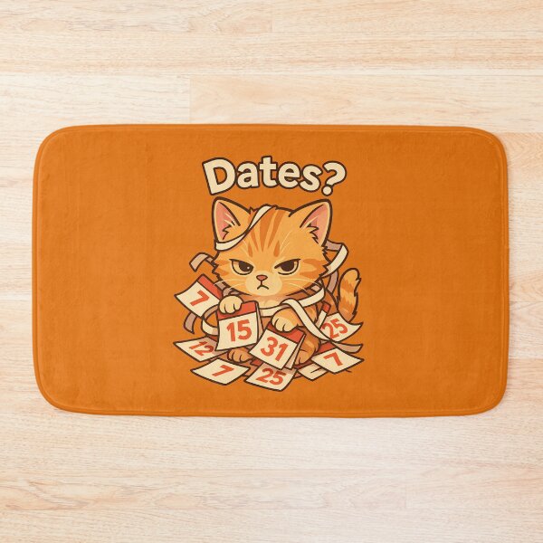 Item preview, Funny Cat Dates Calendar Chaos designed and sold by Yuliya Brush.