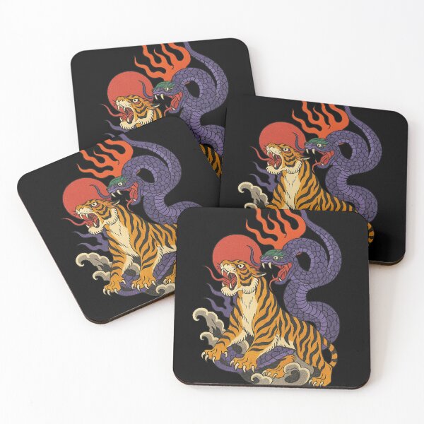 Item preview, Japanese Tiger and Snake designed and sold by Nuvijo.