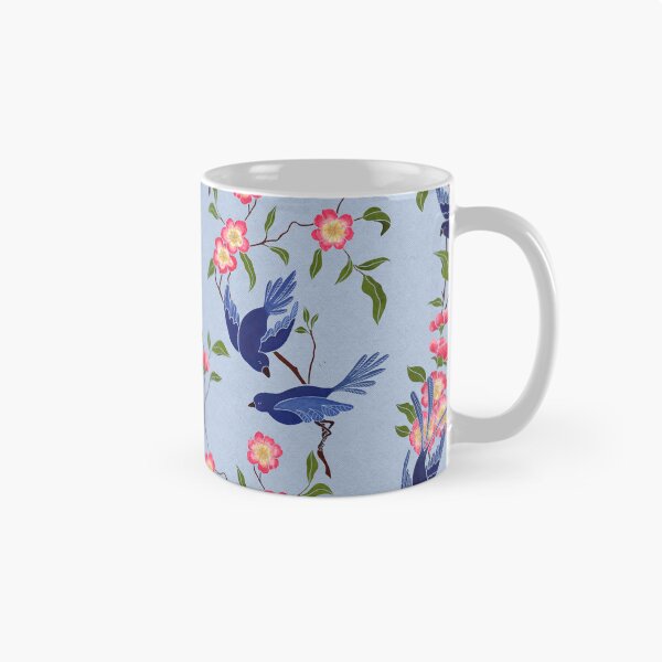 Item preview, Blue Birds & Cherry Blossom designed and sold by CaelaBeeDesigns.