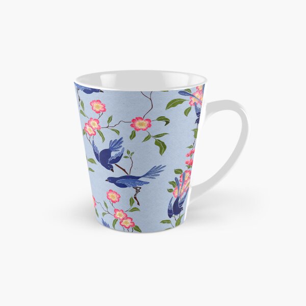 Item preview, Blue Birds & Cherry Blossom designed and sold by CaelaBeeDesigns.