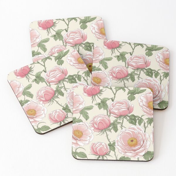 Item preview, Vintage Rose Pattern on Cream Background designed and sold by KaPomPich.