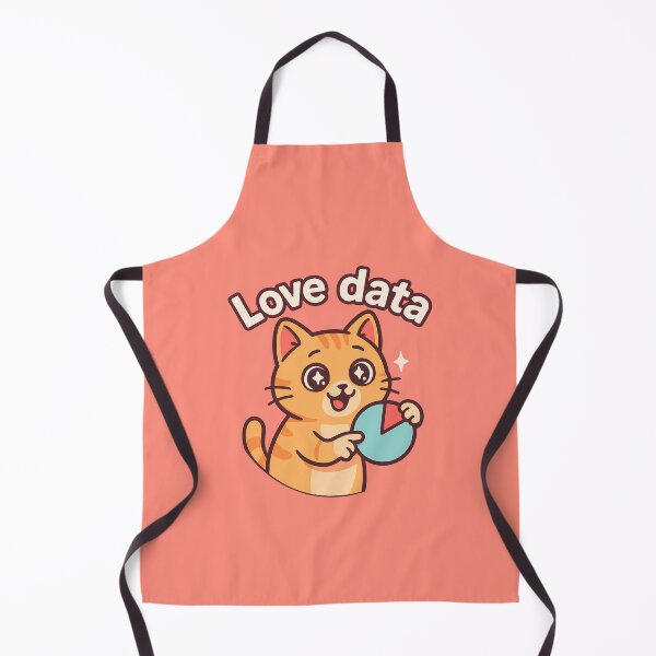 Item preview, Cute Cat Love Data Art designed and sold by Yuliya Brush.