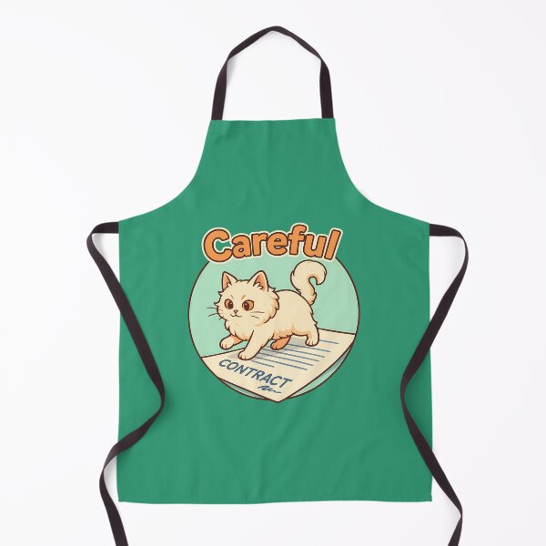 Item preview, Funny Cat Careful Contract Art designed and sold by Yuliya Brush.