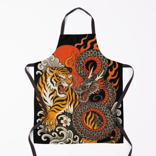 Item preview, Dragon and Tiger Traditional Art designed and sold by Nuvijo.