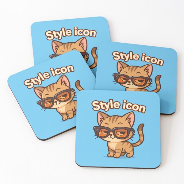 Item preview, Cool Cat Style Icon Art designed and sold by Yuliya Brush.