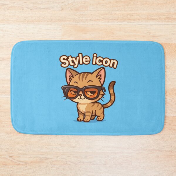 Item preview, Cool Cat Style Icon Art designed and sold by Yuliya Brush.