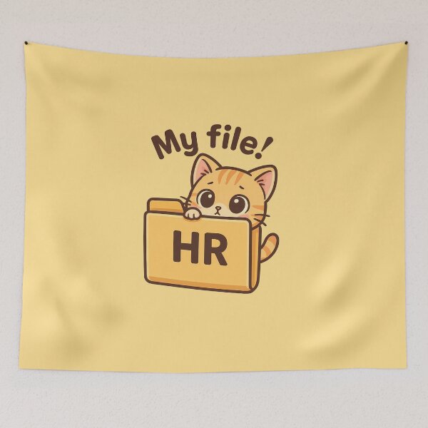 Item preview, Funny Cat My HR File designed and sold by Yuliya Brush.