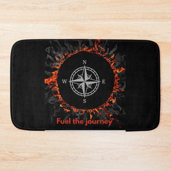 Item preview, Fuel the Journey – Burning Compass Motivation designed and sold by OffTrackCo.