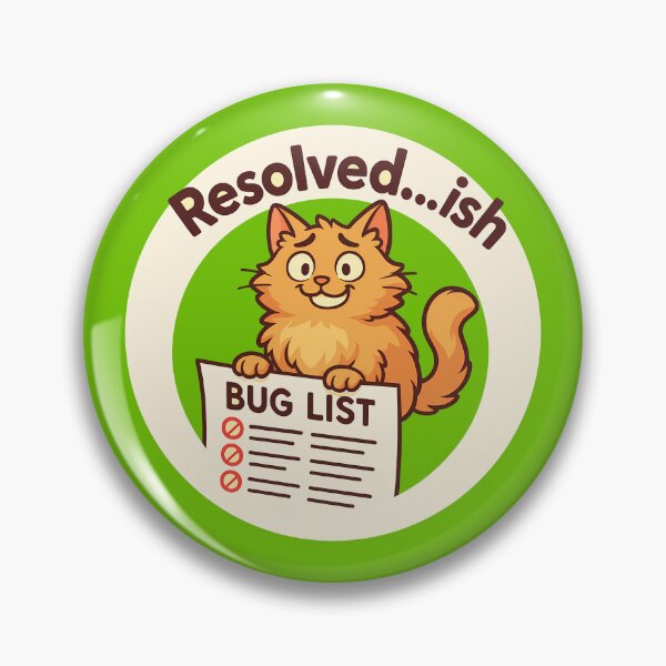 Item preview, Funny Cat Resolved Bug List designed and sold by Yuliya Brush.