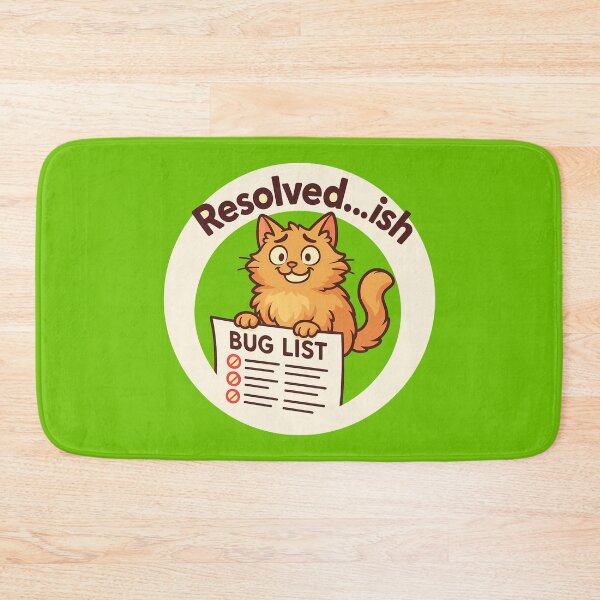 Item preview, Funny Cat Resolved Bug List designed and sold by Yuliya Brush.