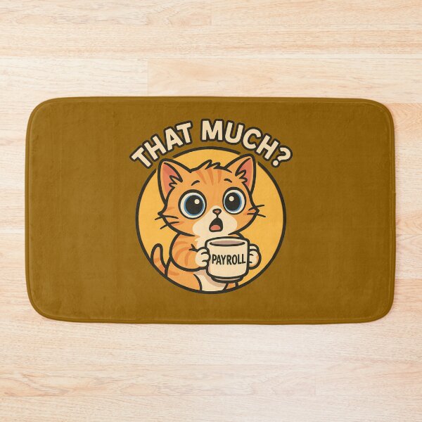 Item preview, Funny Cat Shocked Payroll Mug designed and sold by Yuliya Brush.
