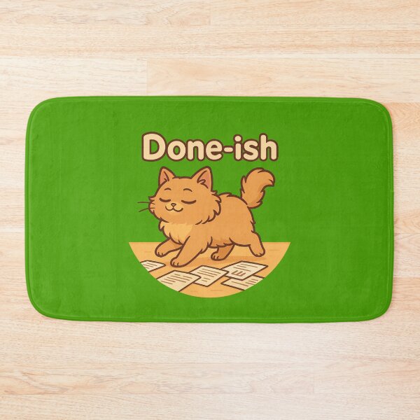 Item preview, Cute Cat Almost Done Task designed and sold by Yuliya Brush.