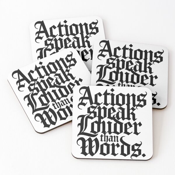Item preview, Gothic "Actions Speak Louder Than Words" designed and sold by Moon2025.