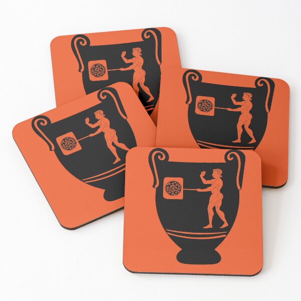 Item preview, Greek Vase - Pizza God (Black/Orange) designed and sold by jacktuz.
