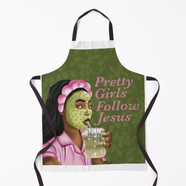Item preview, Pretty Girls Follow Jesus designed and sold by Drawnbyspirit.