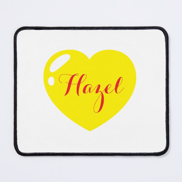 Item preview, Hazel Name with Yellow Heart  designed and sold by Monika Howarth.