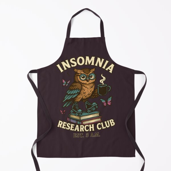 Item preview, Funny Animal Insomnia Owl Night Studies designed and sold by Shoot-The-Moon.