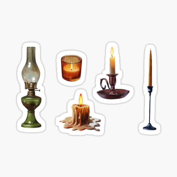 Item preview, Various candle holders and lamps arranged in an artistic composition featuring warm lighting for a cozy atmosphere designed and sold by Ms. Iryna.
