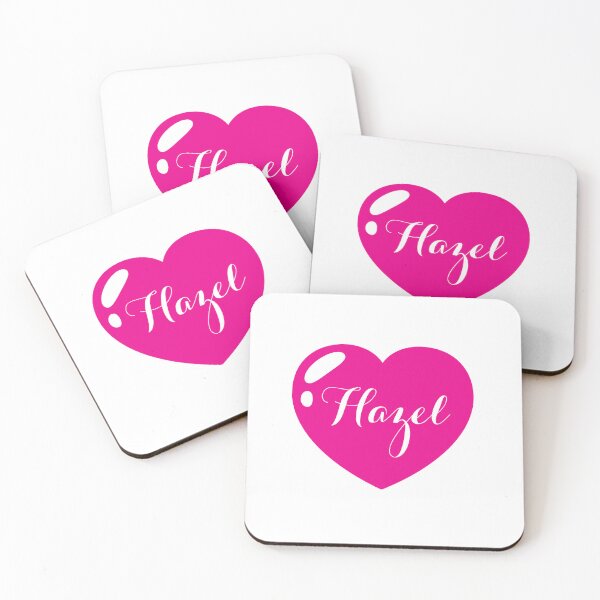 Item preview, Hazel Name with hot Pink Heart  designed and sold by Monika Howarth.