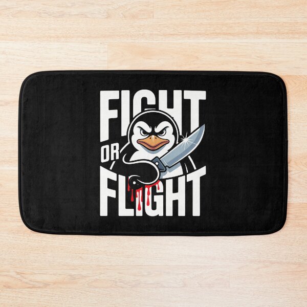 Item preview, Fight Or Flight Meme Penguin designed and sold by MeadowMeadow.