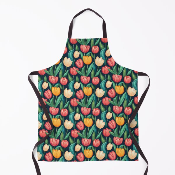 Item preview, Tulips in Wonderland – Seamless Pattern (Cartoon Style) designed and sold by KaPomPich.