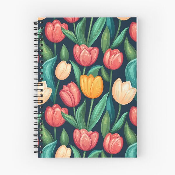 Item preview, Tulips in Wonderland – Seamless Pattern (Cartoon Style) designed and sold by KaPomPich.