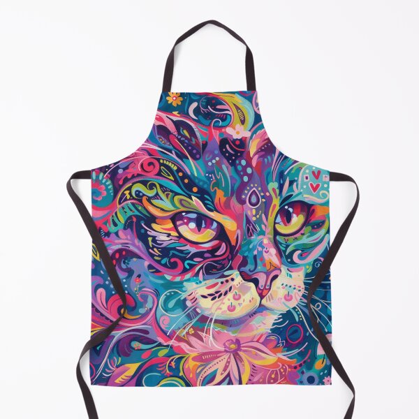 Item preview, Vibrant Kaleidoscope Cat - Colorful Artistic Animal Portrait designed and sold by MiraLumeStudio.