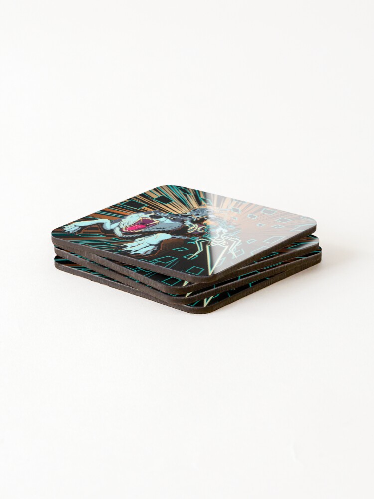 Thumbnail 4 of 5, Coasters (Set of 4), Wolfrider designed and sold by JavaWolfDesign.