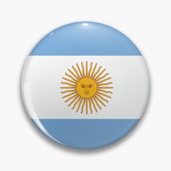 Item preview, Argentina Flag designed and sold by Retro-Reverie.