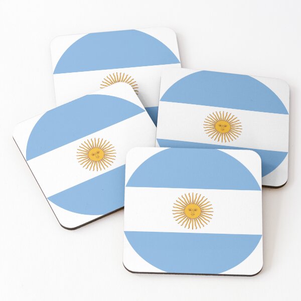 Item preview, Argentina Flag designed and sold by Retro-Reverie.
