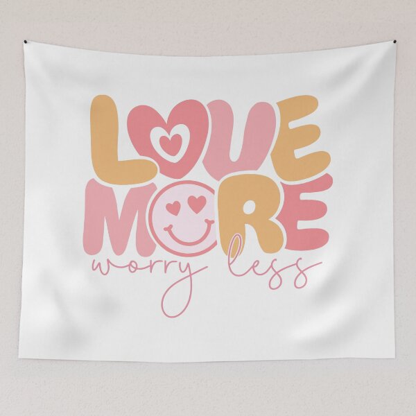 Item preview, Love More, Worry Less  designed and sold by artcultreone.