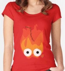 Calcifer's Curse Variant Women's Fitted Scoop T-Shirt