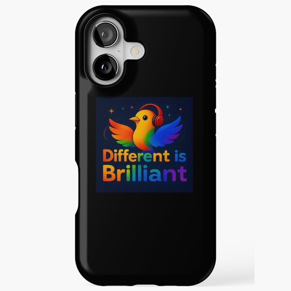 Different is Brilliant Neurodivergence Art by Sarnia for Tale Teller Kids iPhone Tough Case