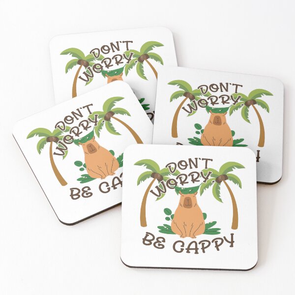 Item preview, Cute Capybara, Be Happy shirt, Sublimation Design, Don't Worry Be Cappy Positivity T-shirt designed and sold by Spyshirt.