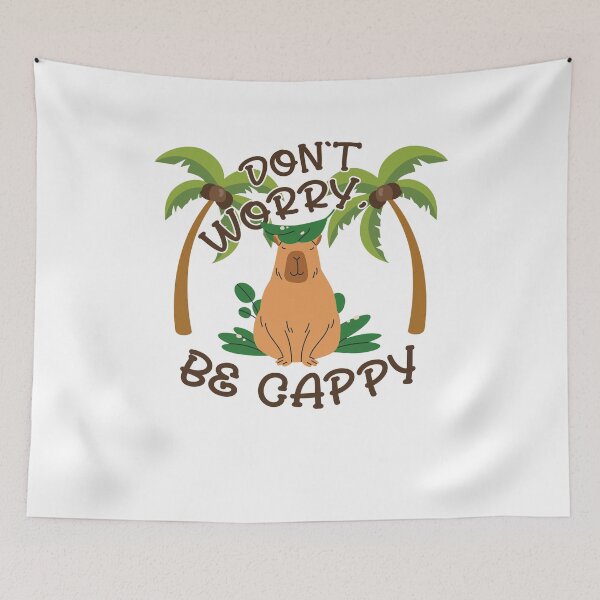 Item preview, Cute Capybara, Be Happy shirt, Sublimation Design, Don't Worry Be Cappy Positivity T-shirt designed and sold by Spyshirt.