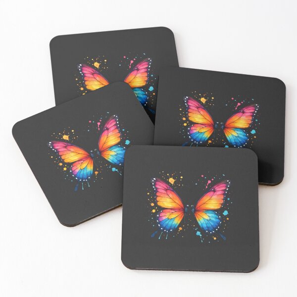 Item preview, Butterfly Kisses Couple – Romantic Heart-Shaped Butterfly Love Design designed and sold by ColorSplash123.