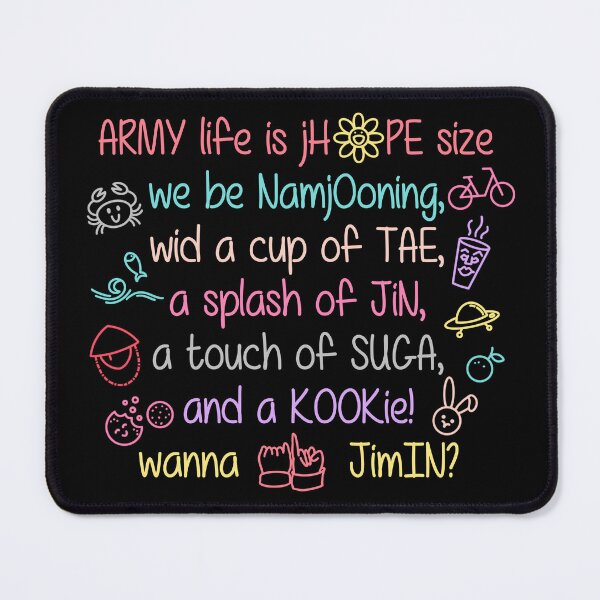 Item preview, BTS ARMY life | flavours of bangtan sonyeondan - pastel colours art for ARMY designed and sold by moteesshop.